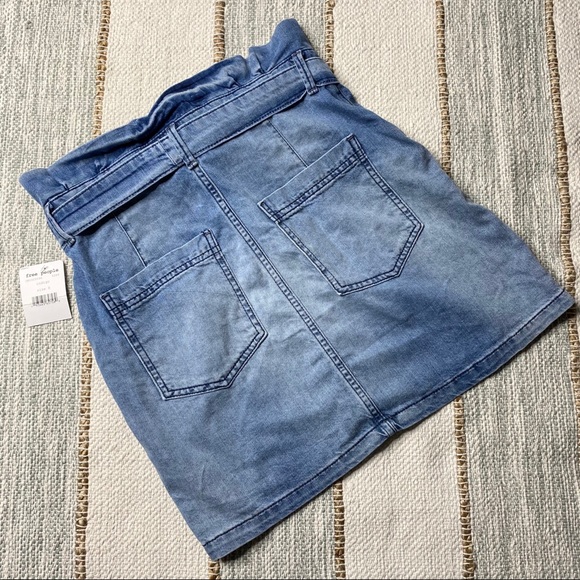 Free People Splendor In The Grass Denim Mini Skirt - Picture 7 of 8